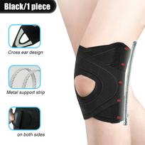 1PCS Professional Knee Brace with Dual Side Stabilizers for Women Men -Compression Support for ACL,Adjustable Straps for Running S
