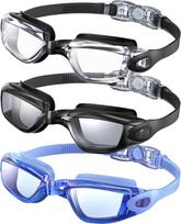 Swim Goggles 3 Pack, Anti-Fog UV Protection for Adults and Youth United States