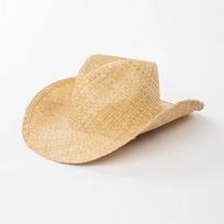 raffia Cowboy straw hat 9cm Brim  sunshade vacation  hand-woven crochet men and women beach sun protection western cowboy hats M55-58cm