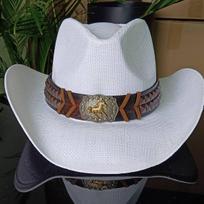 Cowboy Hat Shapeable  New Bull Head Accessories Western  hat  Unisex Cowboy Hat  straw sombrero vaquero M55-58cm
