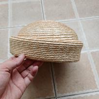 Fashion Summer Flat Beret Straw Hat Women's Sun Hat Circle Concave Top Beach Hat Church Derby Party 57