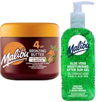 Malibu Tanning accelerator SPF4 300ml + Aloe Gel after tanning 200ml