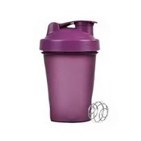 400–500 ml nešiojamas purtyklės vandens butelio puodelis su nerūdijančio plieno vielos plakimo kamuoliuku violetinė