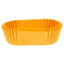 High Temperature Cake Cup Stand Bread Pans Grease Proof Cupcake Liners Oval Paper Yellow Holder geltona