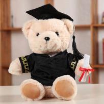 Baigimo daktaras. Meškos kepurė Dr. Meškos pliušinis žaislas bakalauro Teddy meškiuko lėlė baigimo atminimo dovana 23Cm