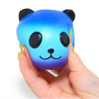 Žvaigždės Panda Squishy Lėtai Kylančios Suspaudžiami Žaislai PU Imitacija Gyvūnas Streso Atsipalaidavimas Vaikams Žaislas Šventė Gimtadienis Festivalis Dovana 9*8*7CM blue