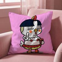 Samyang Buldak Ramen Cushion Cover Multi-Scene Pillow Cover for Home & Car - Reversible, Soft & Durable for Daily Use 30cmx30cm