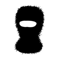 Fun Robber Balaclava Head Covering Hats Halloween Gift Warm Wacky Beanie Hat juoda