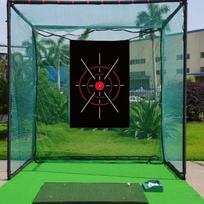 Hitting Net Golf Target Cloth Aiming Exercise 155 Cmx100 cm Golf Hitting Cage Training Aid Portable for Yard Hitting Practice juoda