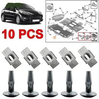 10 vnt. Variklio dugno dangtelio spaustukai Varžtai tvirtinimo detalės Peugeot 407 Citroen C2 C4