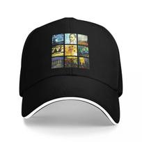 Van Gogh Sanskrit Print Trucker Hat Unisexs Hat Women's Cap Unisex's Baseball Cap One Size