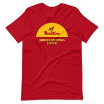 Röda Ulven Švediškos Surströmming Žuvies Smirdantis Marškinėliai Trumpomis Rankovėmis Unisex 4XL
