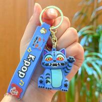 Cute Kpop Demon Hunters Keychain Set with Cartoon Characters derpyA
