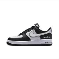 Nike Air Force 1 Slip Resistant Abrasion Resistant Balance Low top Skateboard Shoes Unisex White Black DV0788-001(Team384-A) 43 white