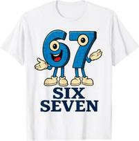 67 Six Seven 6-7 - Funny Italian Brainrot Gaming Meme T-Shirt L