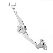 Hydraulic Support Soft Close Lid Supports & Buffer Telescopic Cabinet Door Hinge Lift Suppor for Tatami Wardrobe 1 sidabras