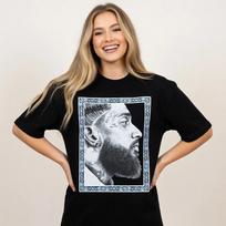 Wolf Grey Ice Blue Color Match T Shirt 2026 Icy Style Streetwear Tee S