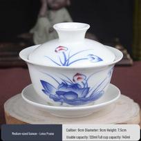 Blue and White Porcelain Kung Fu Gaiwan