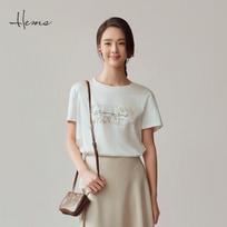 Haier Mans Women's Mulberry Silk Round Neck T-shirt XXL kreminė