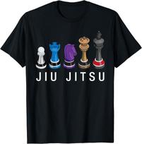 Funny BJJ Brazilian Jiu Jitsu Chess Belt Fighter MMA Gifts T-Shirt  Men Clothing Tops Vintage Clothes Streetwear Camisetas S įvairiaspalvis