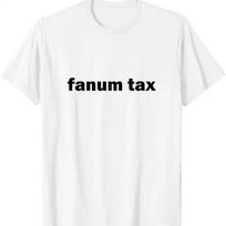 Fanum Tax Funny Viral Influencer Slang Brain Rot Words T Shirt S įvairiaspalvis