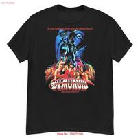Demonoid cult horror film fan art t shirt vintage Washed Stretched Unisex graphic designer clothes Versatile Casual fashion S įvairiaspalvis