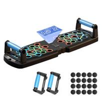1 Set Push Up Board Foldable Push Handles Strong Load-bearing with Non-slip Up Bar Strength