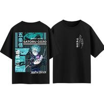 Jujutsu Kaisen Gojo Satoru T-shirt Men and Women Summer Cotton Y2K Clothing Fashion Anime Fans Short Sleeve Tops Streetwear S įvairiaspalvis