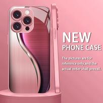 Female new Hot-selling protective case Phone Case Metallic paint Glass PhoneCase for iPhone 17 16 15 14 13 12pm Pro Plus Madam iPhone 17
