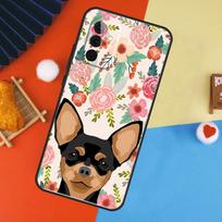Chihuahua Face Floral Dog Case For Samsung Galaxy A16 A26 A36 A56 A17 A55 A35 A15 A52 A32 A12 A53 A33 A13 A14 A34 A54 For Samsung A12