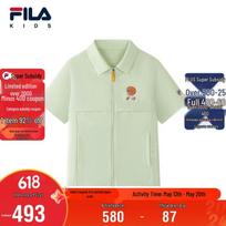 FILA Kids' Short Sleeve Casual Shirt 105 garstyčių žalias spalva