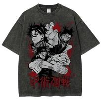 Choso Jujutsu Kaisen T-shirt Blood Manipulation Tee Vintage Washed  Retro Anime Harajuku Men Streetwear Clothes S