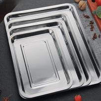 Stainless Steel Rectangular BBQ & Prep Tray