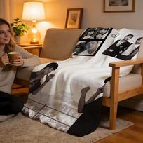 Throw High-Density Short Plush Blanket For Sofa Nap Air-Conditioned Room Soft Skin-Friendly Korean Drama Weak Hero Class 75x90cm