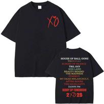 Rap Singer The Weeknd After Hours Album 2026 Summer Men's Women's Retro Hip-hop Gothic Casual Cotton Oversized T-shirt 4XL
