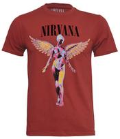 Official Nirvana T Shirt In Utero Angelic Logo Grunge Kurt Cobain S M L XL XXL S įvairiaspalvis