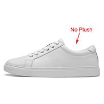 Mens Plus Big Size 48 49 50 Pure White Shoes Men Fashion Flat Shoes Leather Casual Shoes Comfortable 35