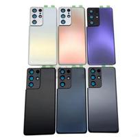 Samsung Galaxy S21 Ultra 5G galinio akumuliatoriaus dangtelio, galinio korpuso dangtelio pakeitimas su kameros objektyvu Galaxy S21Ultra SM-G998B G998 auksinė