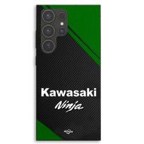 Coque Pour Samsung Galaxy S23 Ultra logo kawasaki ninja moto Maniacase juoda