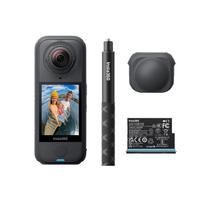Insta360 X4 Air Starter Kit Lightweight 165g 8K panoramic invisible selfie interchangeable wind FlowState image (Graphite Black) - 360-degree camera, juoda