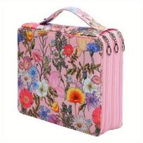 Fabric Marker Storage Bag Small Flower Pattern Student Pen Bag  Color Lead Sketch Art style 4