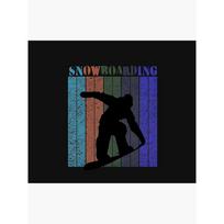 Retro Vintage Snowboard Tapestry Gift for a Snowboarder 75x100 juoda