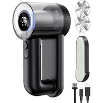 Fabric Shaver Electric Lint Remover Rechargeable Lint Shaver Digital Display Fabric Sweater Shaver 3 Speeds 6 Leaf Blades for Clothing to Remove juoda