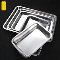 Di Ruien 410 Magnetic Stainless Steel Rectangular Tray 40x30x4.8 cm tamsi