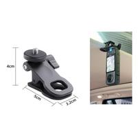 Car Sun Visor Mount for Insta360 X2 X3 Action Camera Photography Accessories Camera Clamp Mount Flash Holder With 1/4 Screw