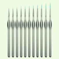 11pcs Acrylic Miniature Paint Brushes with Triangular Handles Watercolor Digital Oil Painting Pen High-Quality Nylon Wool balta