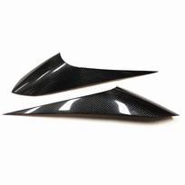 Headlight Eyelid Eyebrow Trim For Honda Fit Jazz GR9 2020-2022 Carbon Fiber Front Headlamp Head Light Lamp Cover Sticker Brow