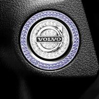 Automobilio paleidimo jungiklio mygtukas Deimantiniai lipdukai Cirkonio žiedas Apdailos žiedai Apsauginis dangtelis Volvo V40 V60 V90 XC40 XC60 XC90 S60 S90