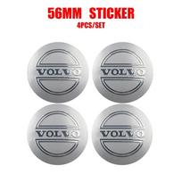 For Volvo Rdesign AWD C30 C70 S40 S60 S70 S80 S90 V40 V50 V60 V70 4pcs 56/60mm Car Wheel Center Cover Stickers Hub Caps Sticker For Volvo
