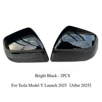 Rear Mirror Cover for Tesla Model Y Juniper 2025 Carbon Fiber ABS Rearview Mirror Side Protective Cover Decor Car Modification